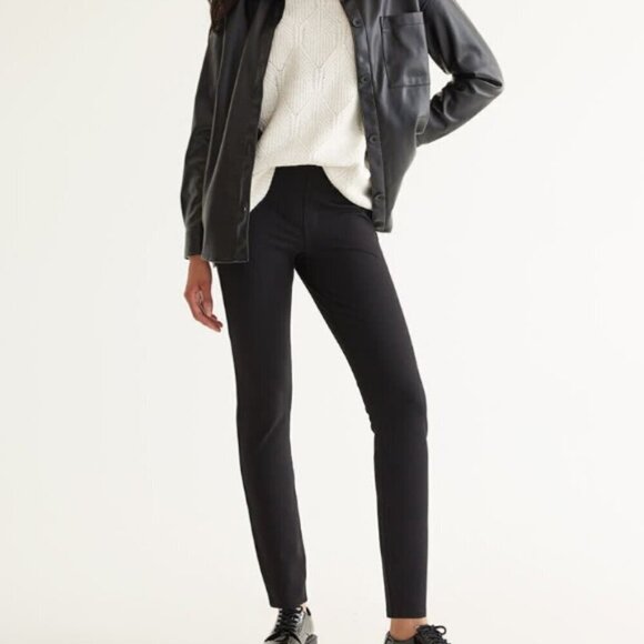 Reitmans Pants - Reitmans Women's Size Medium Black Ponte Knit Modern Stretch Legging Pant